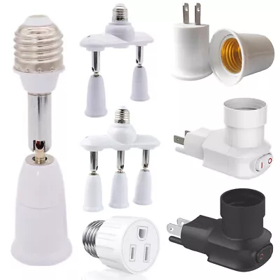 Outlet To Socket Adapter / E27 Light Socket To Plug Light Bulb Converter Holder • $7.99