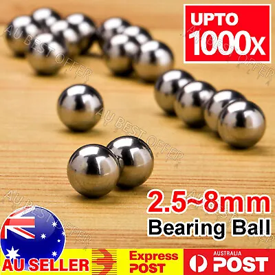 1000x Steel Loose Bearing Ball Replacement Part 2.5-8mm Bike Bicycle Cycling AUS • $15.99