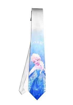 Frozen Elsa Movie Necktie Neck Tie Anime Manga Cosplay Gift Game Cartoon • $17.60