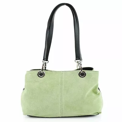 Ladies Party Casual Triple Compartment Zipped Italian Women Suede Shoulder Bag • £19.99