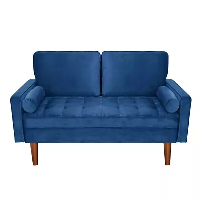 Sofa Lounge Couch 2 Seater Velvet Fabric Modern • $299.39