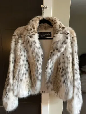 40000$ New ZANDRA RHODES Lynx (species Name:LYNX RUFUS) Fur Jacket Sz Med/Large • $2999