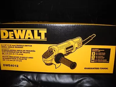 DeWalt DWE4012 4-1/2  Paddle Switch Small Angle Grinder NEW • $74.20