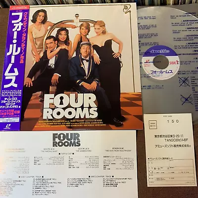 FOUR ROOMS Movie MADONNA JAPAN Laser Disc LD AML-0021 W/ OBI +POSTCARD Tarantino • $49.99