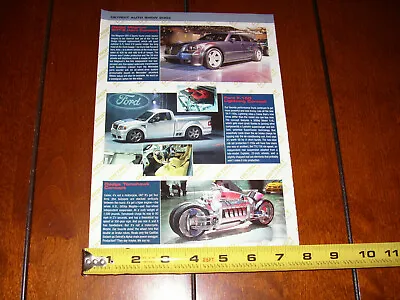 Dodge Tomahawk V10 Viper Engine Original 2003 Article • $11.95