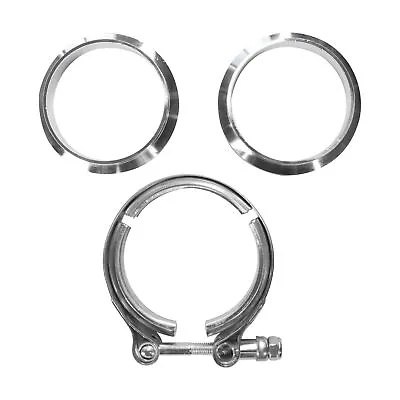 $16.99 • Buy Exhaust Downpipe 2.75inch V-band Clamp Stainless Steel Flange Kit 70mm