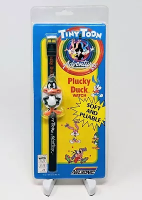 Vintage Tiny Toon Adventures 1990 Plucky Duck Watch ~ Nelsonic 90s Daffy Duck • $27.99