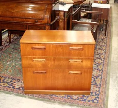 Mid Century Modern Teak Wood Chest Of Drawers With 3 Drawers • $1100