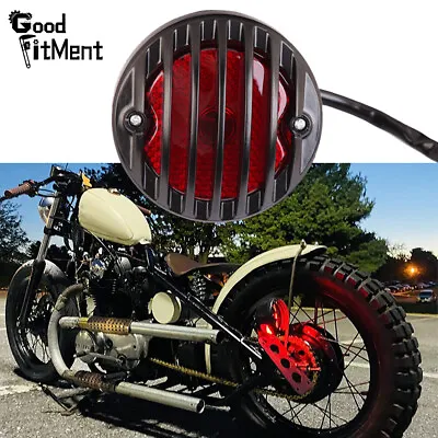 Round Motorcycle Tail Brake Light Custom For Harley Sportster 1200 883 Dyna Bike • $17.66