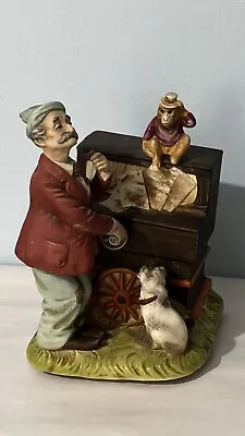 WACO Melody In Motion 'Organ Grinder And The Monkey' Music Box For Decor Or Fix • $12