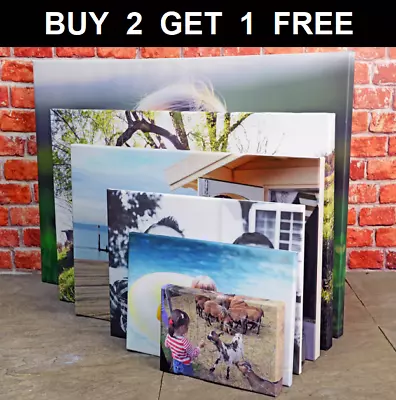 £59.98 • Buy Personalised Photo On Canvas Print Framed A0 A1 A2 A3 A4 A5 Ready To Hang..+