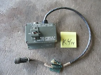 Used Harris Battery Disconnect SW HF For Military Radio System • $49