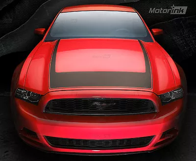 2013 2014 Ford Mustang  U  Hood Stripe Accent Decal Blackout Sport Racing Rally • $79