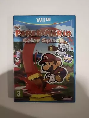 Paper Mario Color Splash Wii U EU PAL *New Sealed* • $125