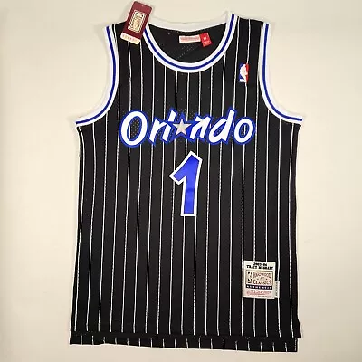 Men's Tracy McGrady Orlando Magic No. 1 Vintage Embroidered Jersey Black • $42.80