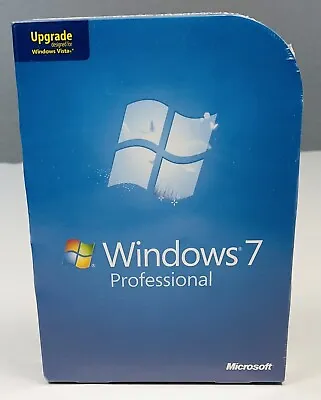 $109.99 • Buy Microsoft MS Windows 7 Professional Upgrade For Vista NIP NEW Sealed Retail Box