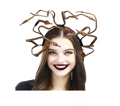 Medusa Snake Headpiece - Greek - Egyptian - Gold - Costume Accessories - Adult • $15.99