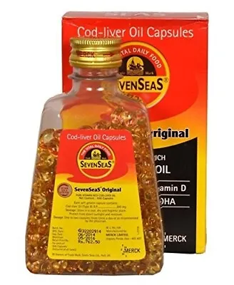 $99.90 • Buy Seven Seas Cod Liver Fish Oil 500 Capsules - Pack Of 2 Bottles (1000 Capsules)