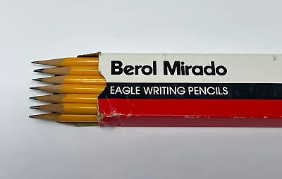 Berol Mirado Eagle Writing Pencils 174-2 Medium Soft Lot Of 12 Sharpened Box Art • $26.96