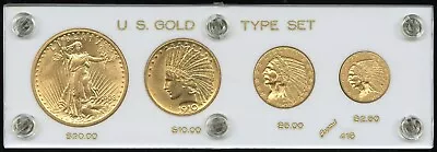 US Coins Amazing Gem BU Gold Type Set $20 Saint &Indian $10 $5 $2.50 NO RESERVE! • $4040