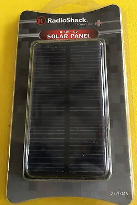 Radio Shack 0.5w 6v Solar Panel——8 • $5.88