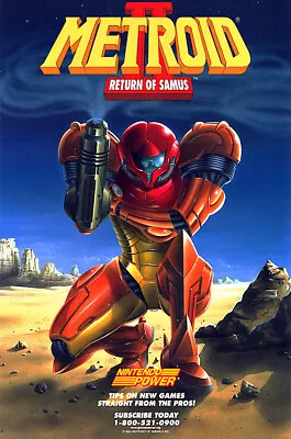 Metroid II Return Of Samus Game Boy GB Super Premium POSTER MADE IN USA - EXT078 • $18.48