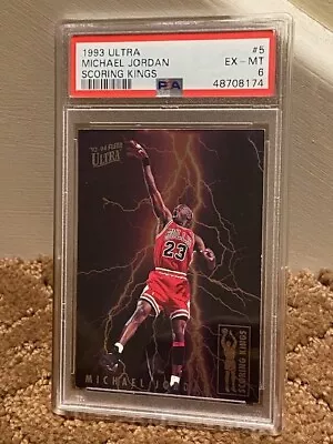 1993 Ultra Michael Jordan Scoring Kings PSA 6 ICONIC Card LOOKS UNDERGRADED • $544.96