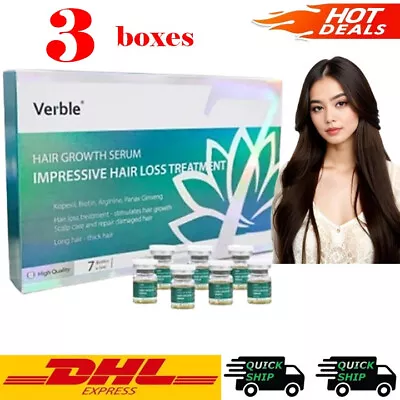 3 Box Verble Nurishing Hair Growth Serum Natural Extract Hair Loss Treatment DHL • $179.95