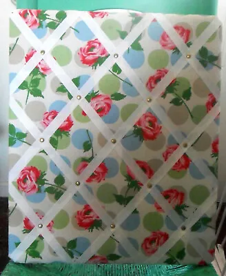 Cath KIDSTON Memory PIN BOARD Bubble Rose FABRIC White Pink Red Green Blue • $22.40