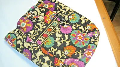 VERA BRADLEY SUZANI Drawstring Bucket Mini Backsack Bookbag 11 X 13 X 3 EUC • $16.99