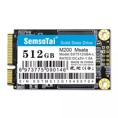 SemsoTaiMini SATA Internal SSD 512GB MSATA Solid State Drive For Laptop Computer • $31.99