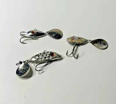 Lot Of 3 Little George Weighted Fishing Lures Mix Metal Stone • $12.99