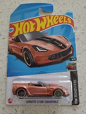 Hot Wheels Corvette C7 Z06 Convertible 2023 N Case Long Card • $5.99