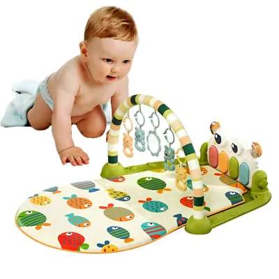 3 In1 Fitness Music Baby Play Mat Lay And Kids Gym Play-mat Fun Piano Boys Girls • £20.69