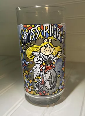 Miss Piggy 1981 McDonalds Glass The Great Muppet Caper Motorcycle • $7.99
