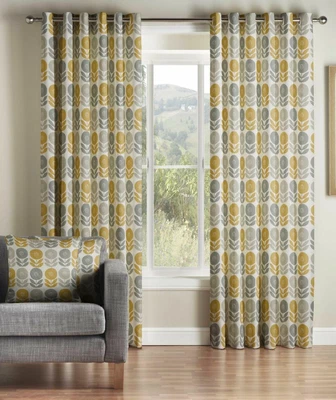 £46.55 • Buy One Pair Of MONTGOMERY Modern Fresh Floral Design Uppsala Eyelet Lined Curtains 