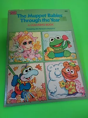 1985 Muppet Babies Through The Year Coloring Book Some Discoloration Good Shape  • $6