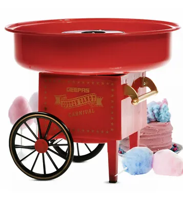 Candy Floss Machine Flavored Sweet Sugar Cotton Wool Home Party Maker Geepas • £49.23