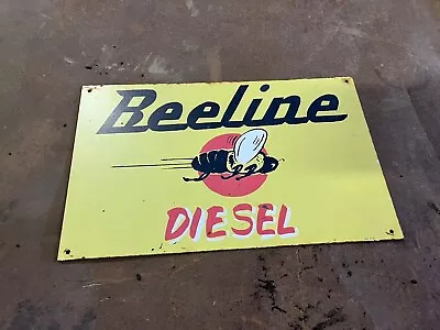 Antique Beeline Gas Station Service Sign Vintage Oil Can Texaco Shell • $19.99