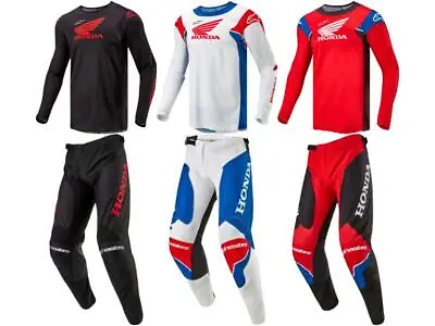 Alpinestars Honda Racer Iconic Jersey & Pant Combo Set Men's Riding Gear MX/ATV • $209.90