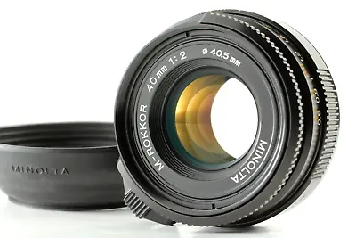 Late Model [N MINT /Hood] Minolta M Rokkor 40mm F2 Lens For Leica M CL CLE JAPAN • $449.99