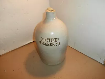 Constine''s Stoneware Whiskey Jug  Wilkes Barre PA James R • $149.99