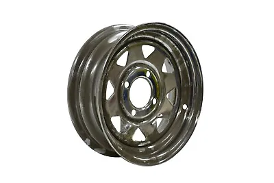 Dexstar 12x4 4-4 Chrome 8 Spoke Wheel - 44-1245 • $18