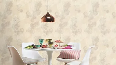 £22.79 • Buy Rasch Non-woven Wallpaper 746433 Beige Grey Metallic Indian Paisley (4,24£/1qm)