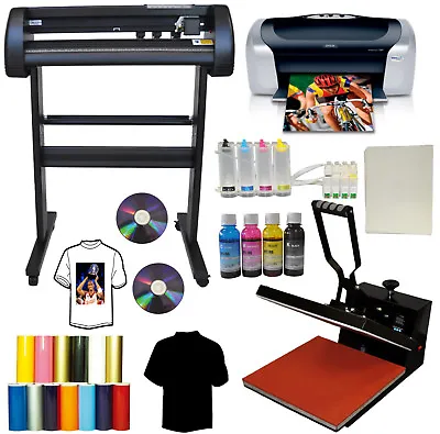 28  Metal 500g Vinyl Plotter Cutter 15 X15  Sublimation Heat Press C88+ Printer • $1339.99