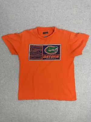 Majestic Florida Gators Medium Orange Football Sports Mens T Shirt Authentic • $10.75