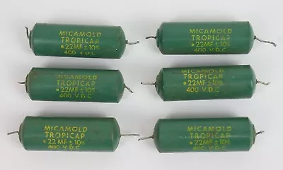 Lot Of 6 Micamold Tropicap .22 Uf Vintage Capacitor For Audio Tube Amp Amplifier • $9.95