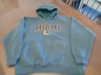 Miami Hurricanes Hoody Sz Xlarge Good Clean Preown Cond Team Edition Brand • $24
