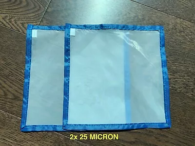 £7.99 • Buy 2x 25 Micron Nylon Press Screen Mesh Sieve - Oil Rosin Cheese Wax Pollen Essence