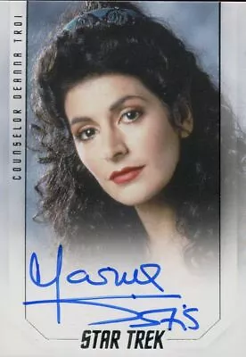 Star Trek Inflexions Autograph Card Marina Sirtis As Deanna Troi (50th) • $80.14